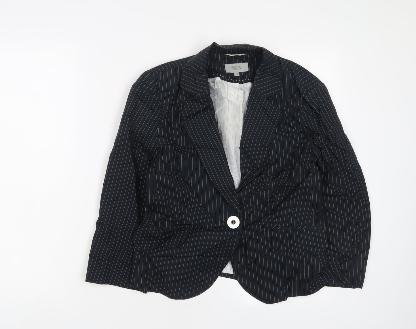 Womens UK Size 12 Marks and Spencer Blue Jacket