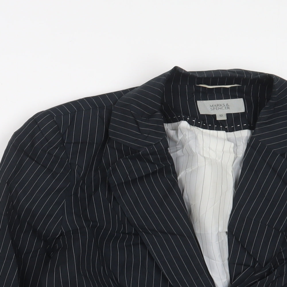 Womens UK Size 12 Marks and Spencer Blue Jacket