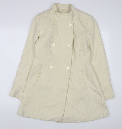 Todayswomen Womens Beige Jacket Size 8 Button