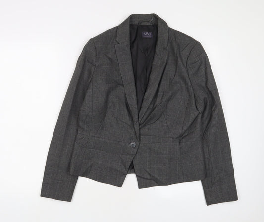 Womens UK Size 14 Marks and Spencer Grey Jacket