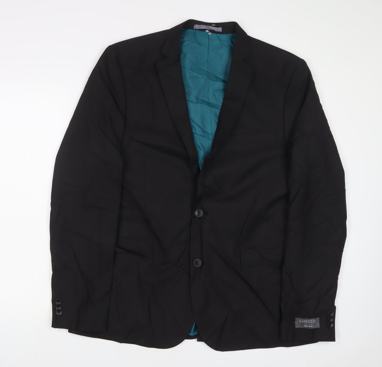 Mens UK Size 42 Limited Collection Regular Black Suit Jacket