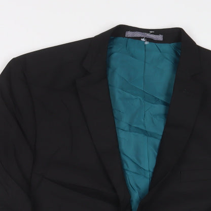 Mens UK Size 42 Limited Collection Regular Black Suit Jacket