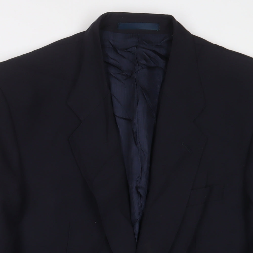 Mens UK Size 42 St Michael Regular Blue Suit Jacket