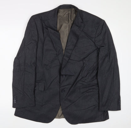 Mens UK Size 44 Marks and Spencer Regular Blue Suit Jacket