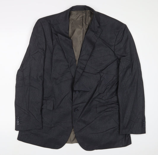 Mens UK Size 44 Marks and Spencer Regular Blue Suit Jacket