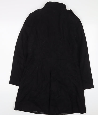 Womens UK Size 12 South Black Overcoat