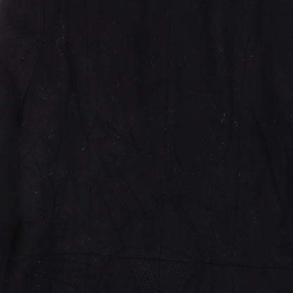 Womens UK Size 12 South Black Overcoat
