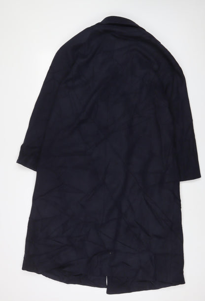 Womens UK Size S Zara Blue Overcoat