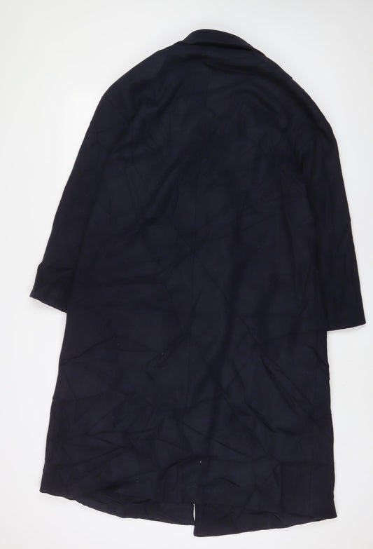 Womens UK Size S Zara Blue Overcoat