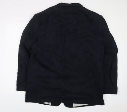 Blue Harbour Mens Blue Cotton Jacket Suit Jacket Size 46 Regular