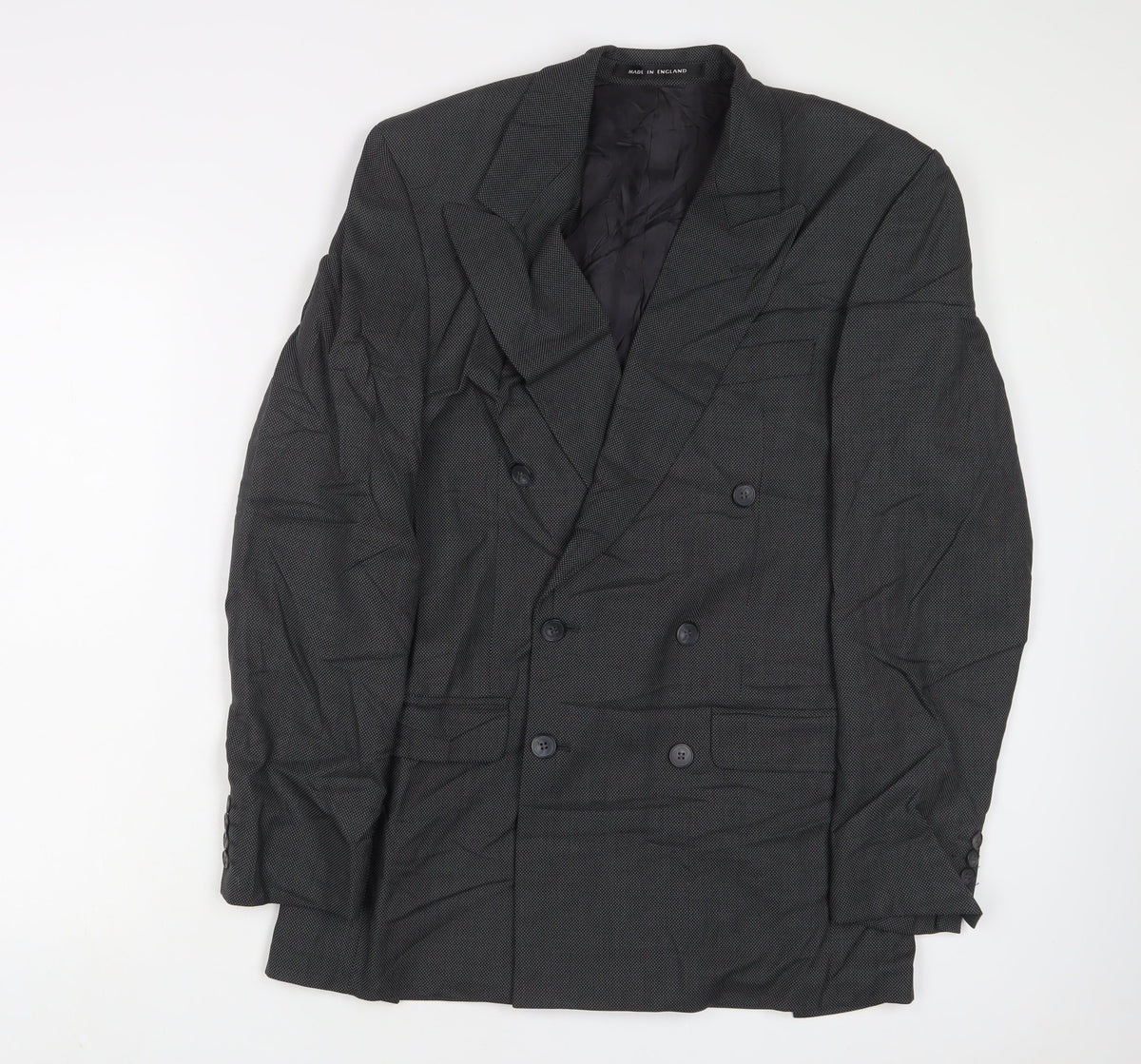 Alexander Mens Grey Wool Jacket Suit Jacket Size 36 Regular