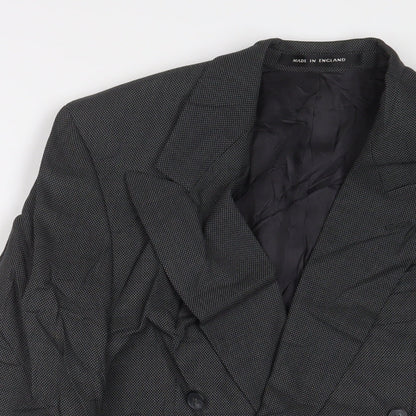 Alexander Mens Grey Wool Jacket Suit Jacket Size 36 Regular
