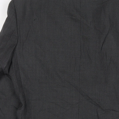Alexander Mens Grey Wool Jacket Suit Jacket Size 36 Regular