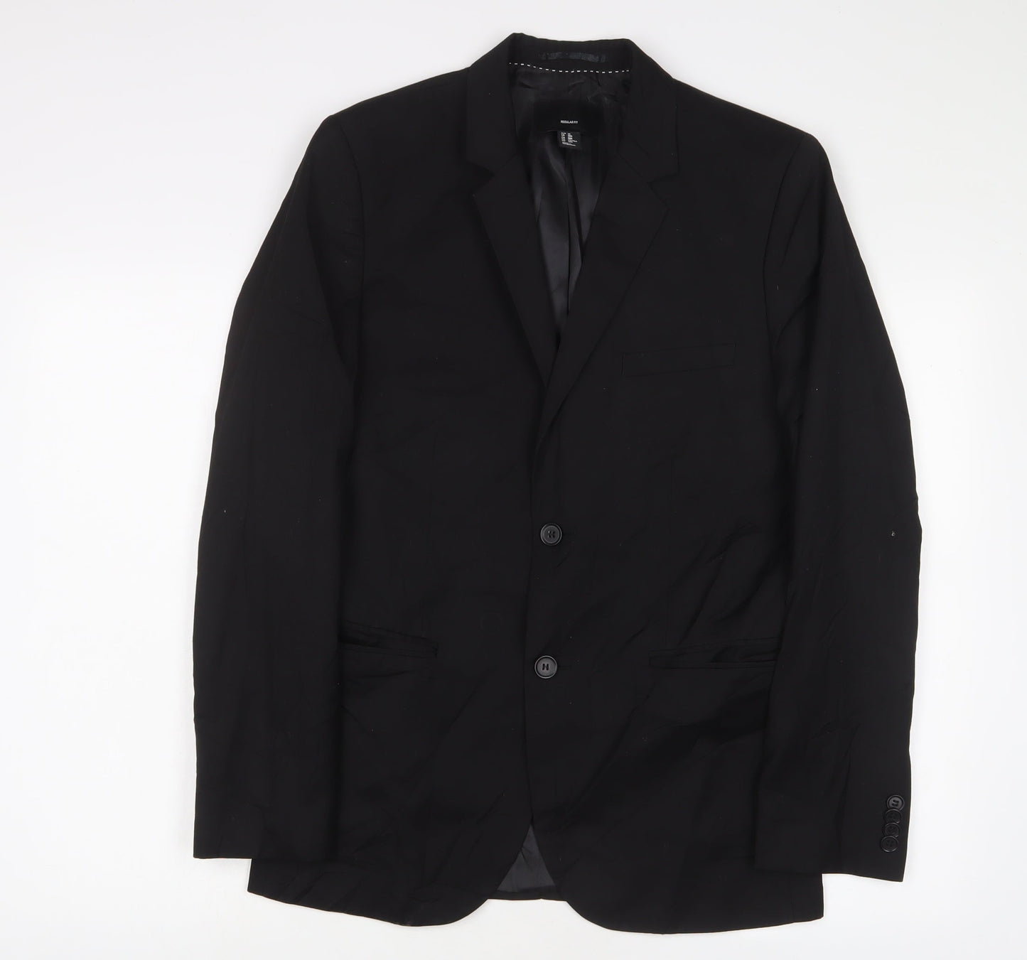 Mens UK Size 38 H&M Regular Black Suit Jacket