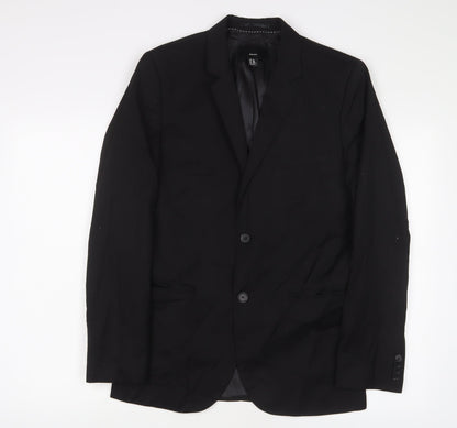 Mens UK Size 38 H&M Regular Black Suit Jacket