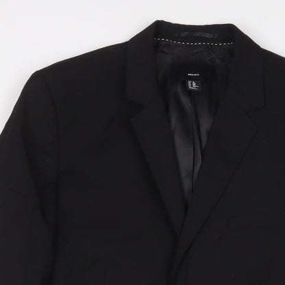 Mens UK Size 38 H&M Regular Black Suit Jacket