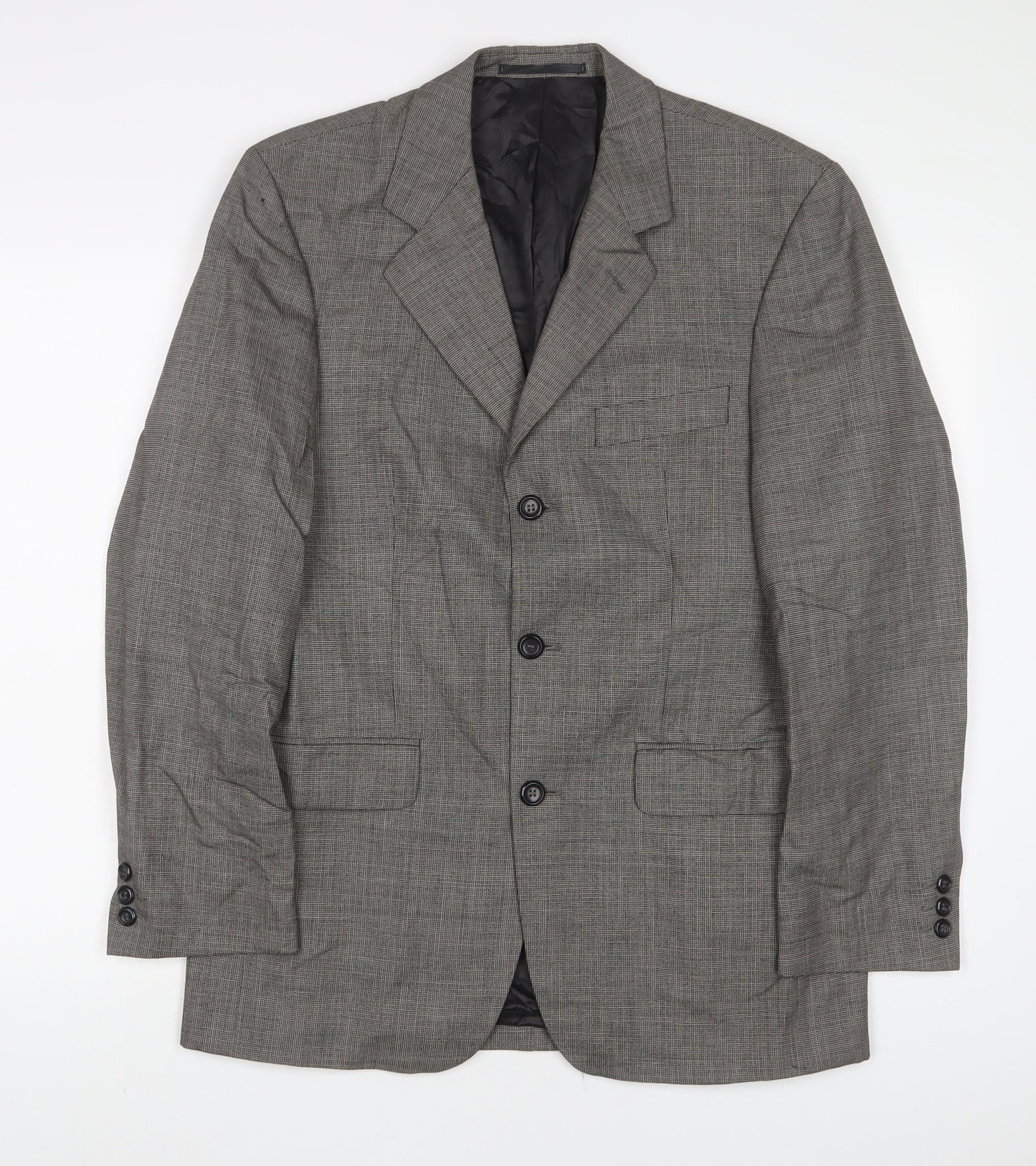 Mens UK Size 38 Burton Regular Grey Suit Jacket