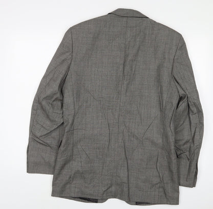Mens UK Size 38 Burton Regular Grey Suit Jacket