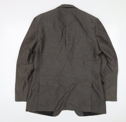 Scotch & Taylor Mens Brown Polyester Jacket Suit Jacket Size 40 Regular
