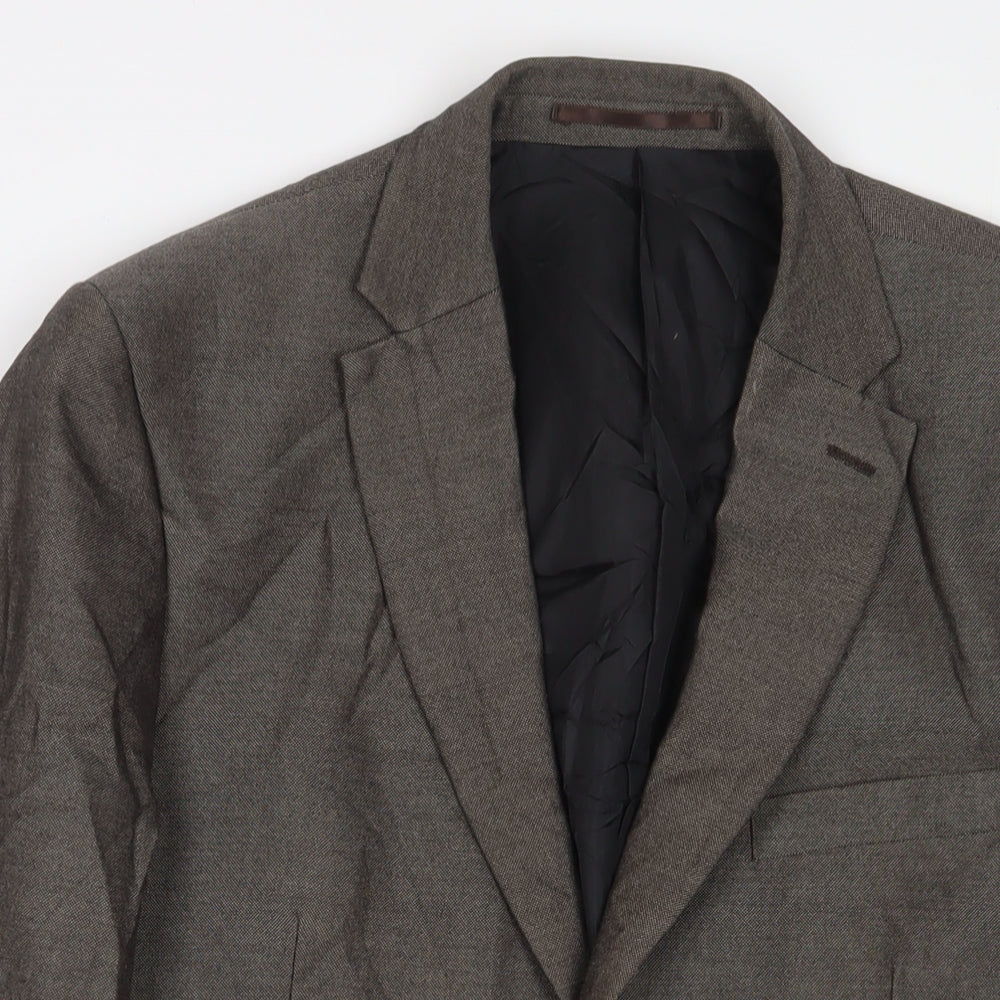 Scotch & Taylor Mens Brown Polyester Jacket Suit Jacket Size 40 Regular