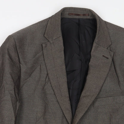 Scotch & Taylor Mens Brown Polyester Jacket Suit Jacket Size 40 Regular