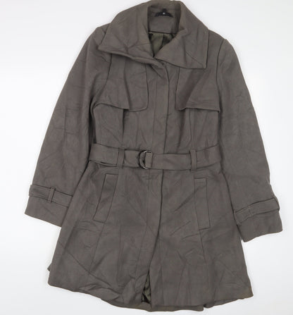 Womens UK Size 14 Marks and Spencer Grey Overcoat