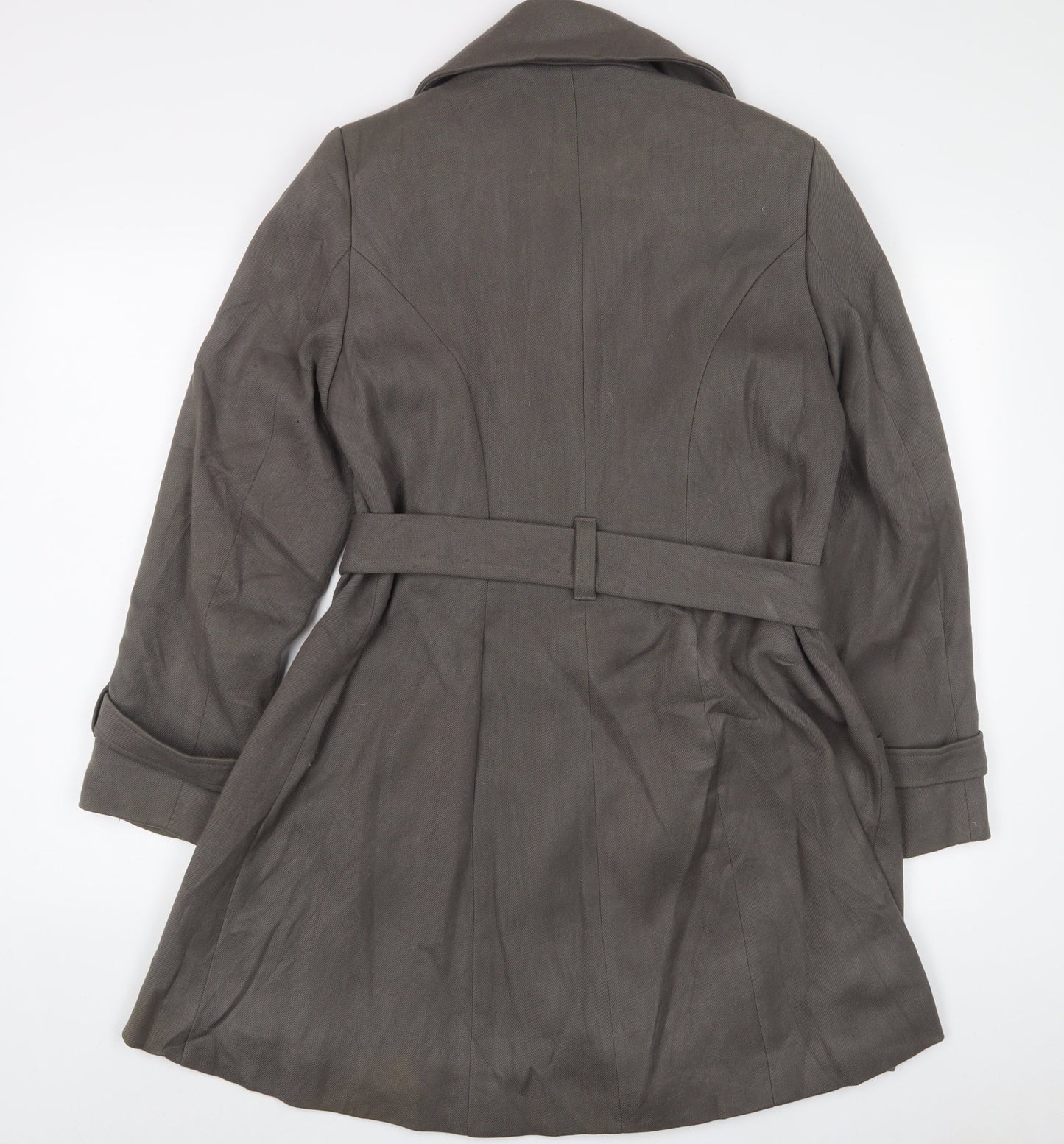 Womens UK Size 14 Marks and Spencer Grey Overcoat
