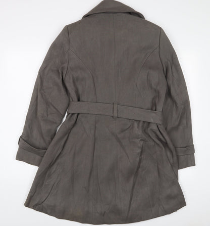 Womens UK Size 14 Marks and Spencer Grey Overcoat