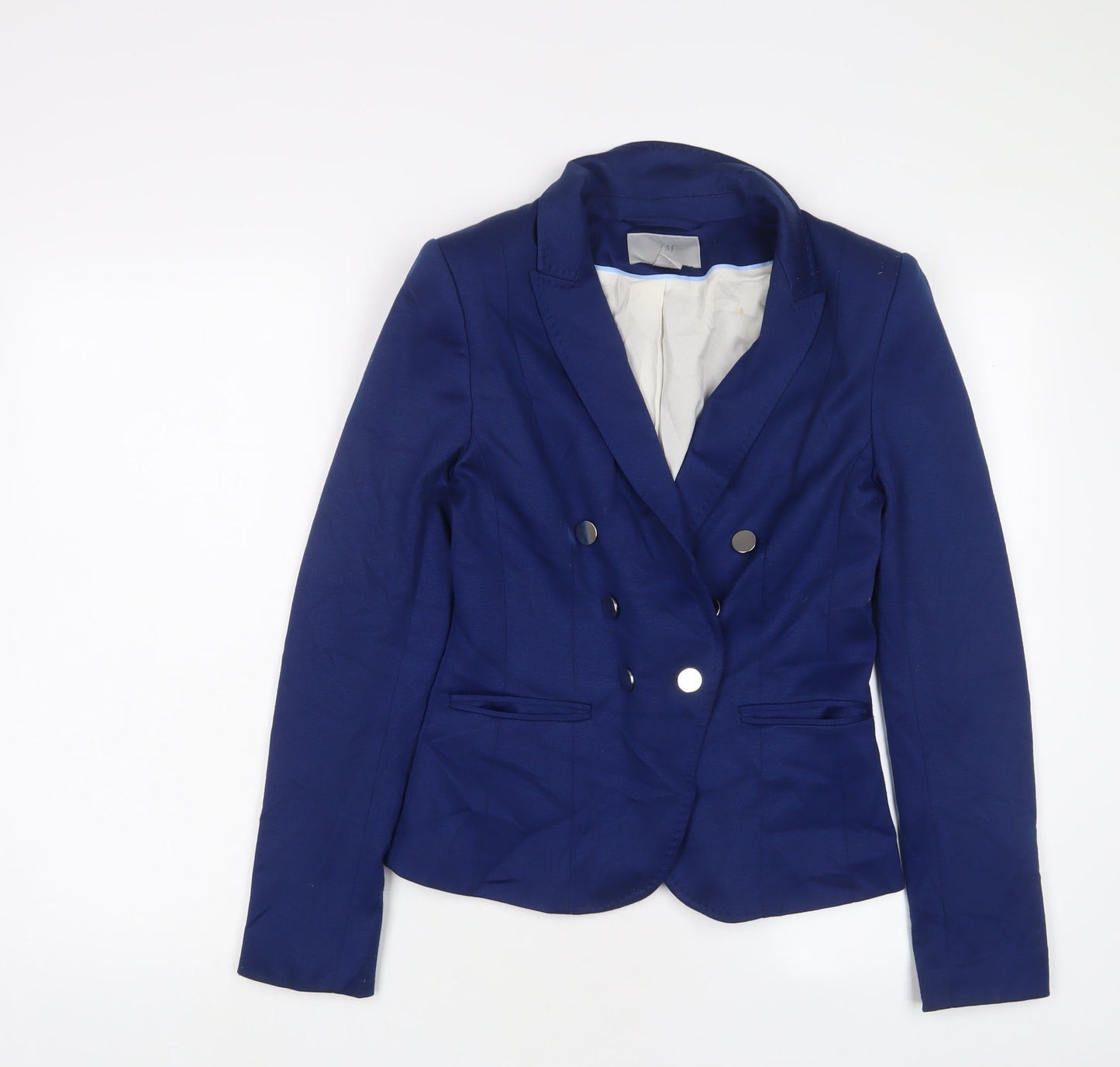 Womens UK Size 10 H&M Blue Jacket