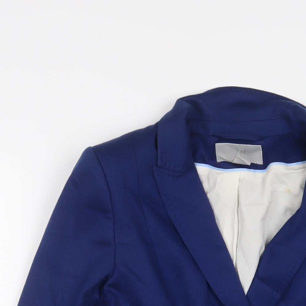 Womens UK Size 10 H&M Blue Jacket