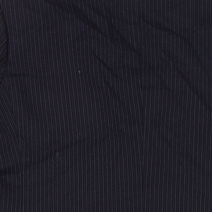Berwin & Wolff Mens Blue Striped Wool Jacket Suit Jacket Size 44 Regular
