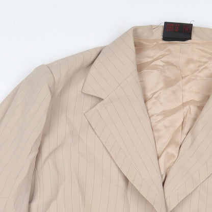 Womens UK Size 18 Frank Usher Beige Jacket