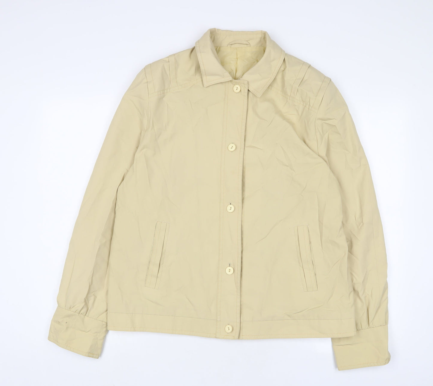 Womens UK Size 16 Dannimac Yellow Jacket