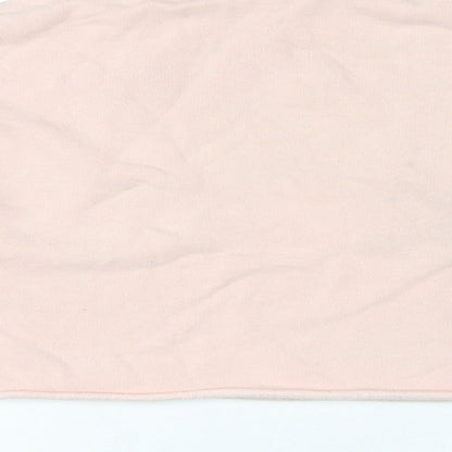 Topshop Womens Pink Cotton Pullover Sweatshirt Size 10
