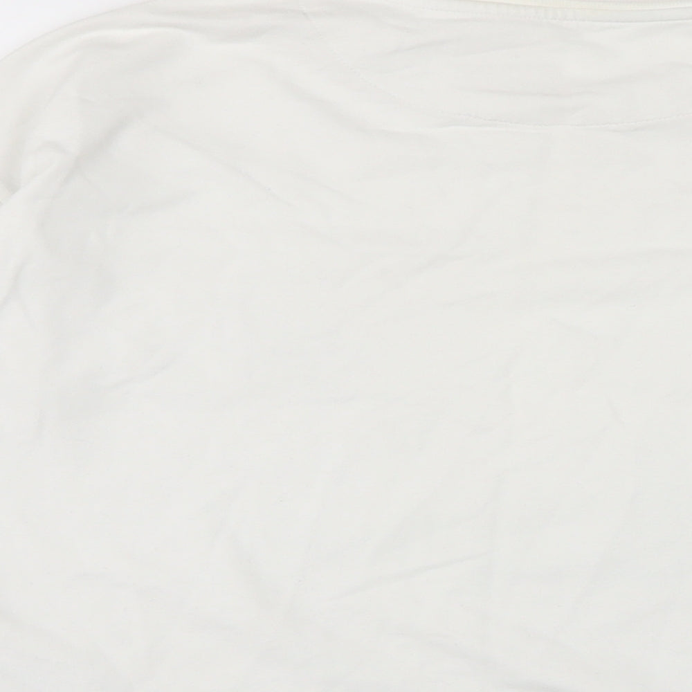 Marks and Spencer Girls Ivory Cotton Pullover Sweatshirt Size 12-13 Years