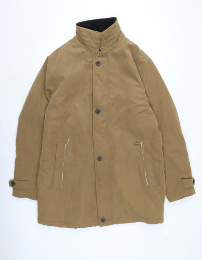 Mens UK Size 44 Downstairs Brown Overcoat