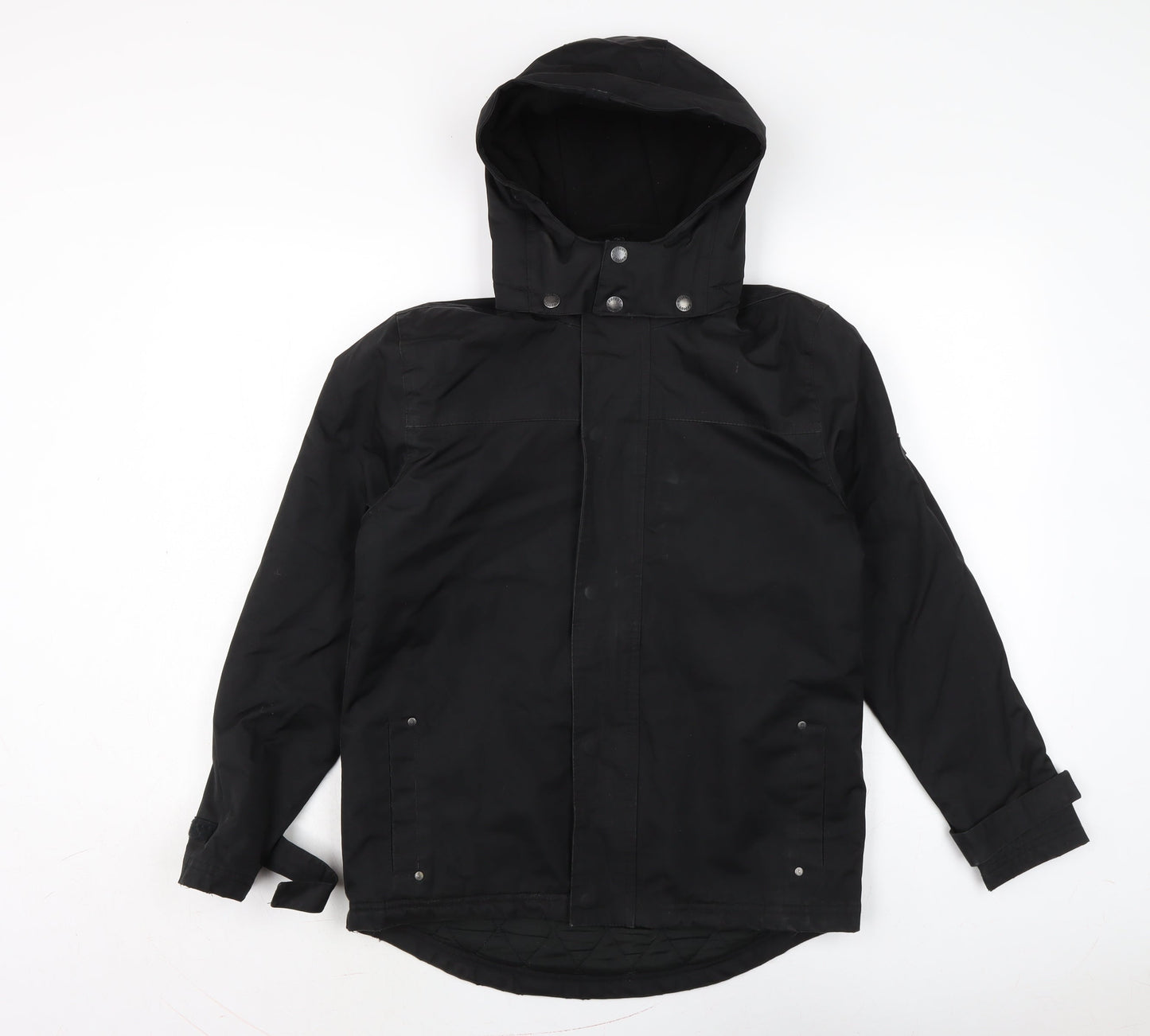 Ho Fear Boys Black Anorak Coat Size 13 Years Zip