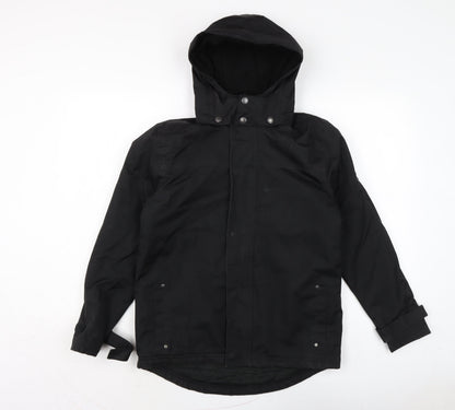 Ho Fear Boys Black Anorak Coat Size 13 Years Zip