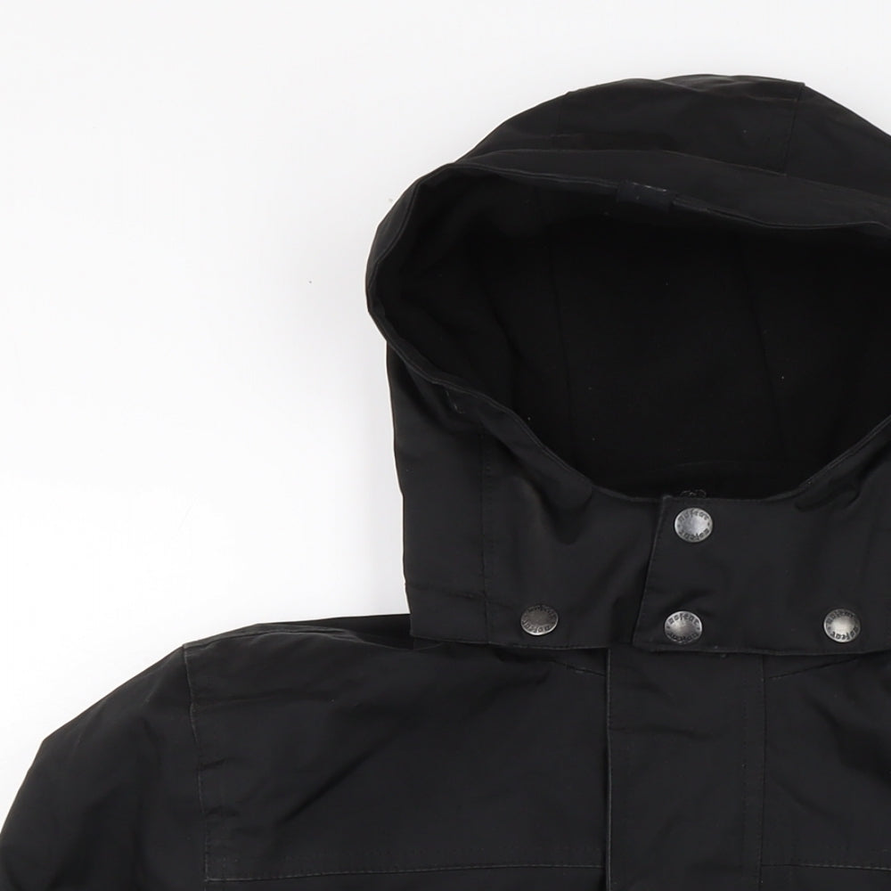 Ho Fear Boys Black Anorak Coat Size 13 Years Zip