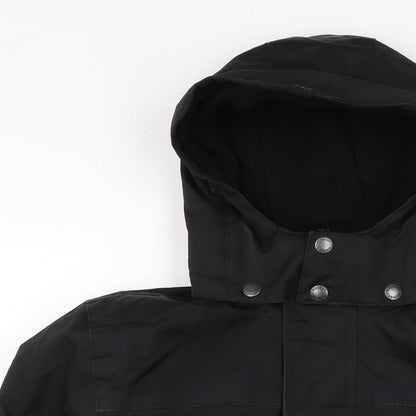 Ho Fear Boys Black Anorak Coat Size 13 Years Zip