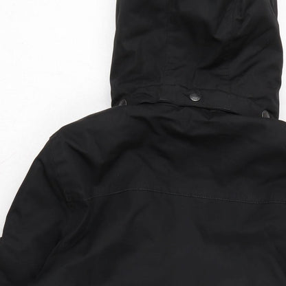 Ho Fear Boys Black Anorak Coat Size 13 Years Zip