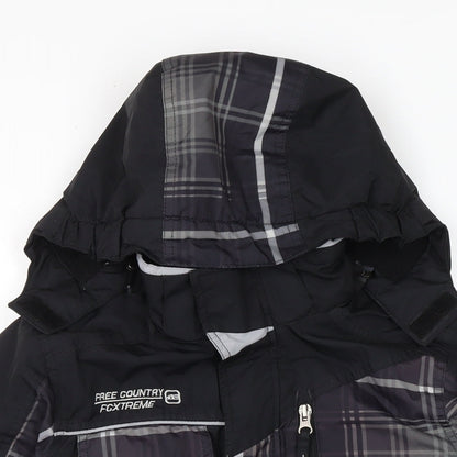 Free Country Boys Black Anorak Coat Size S Zip
