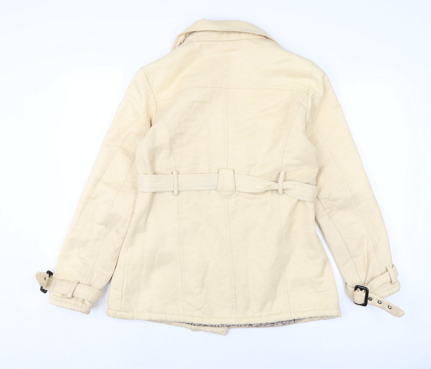 Fighter collection. Womens Beige Jacket Size M Button