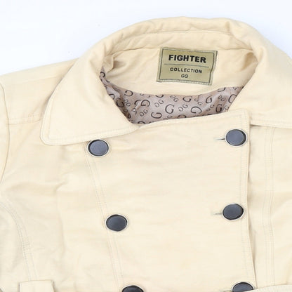 Fighter collection. Womens Beige Jacket Size M Button