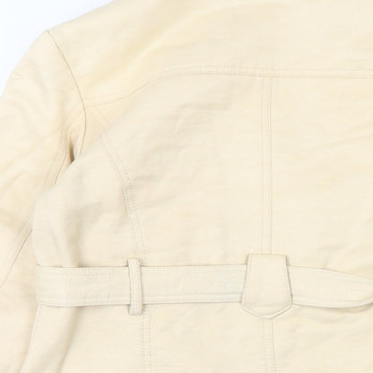 Fighter collection. Womens Beige Jacket Size M Button