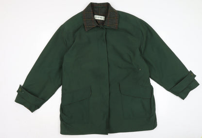 Mens UK Size L Henry white Green Overcoat