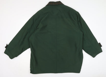Mens UK Size L Henry white Green Overcoat