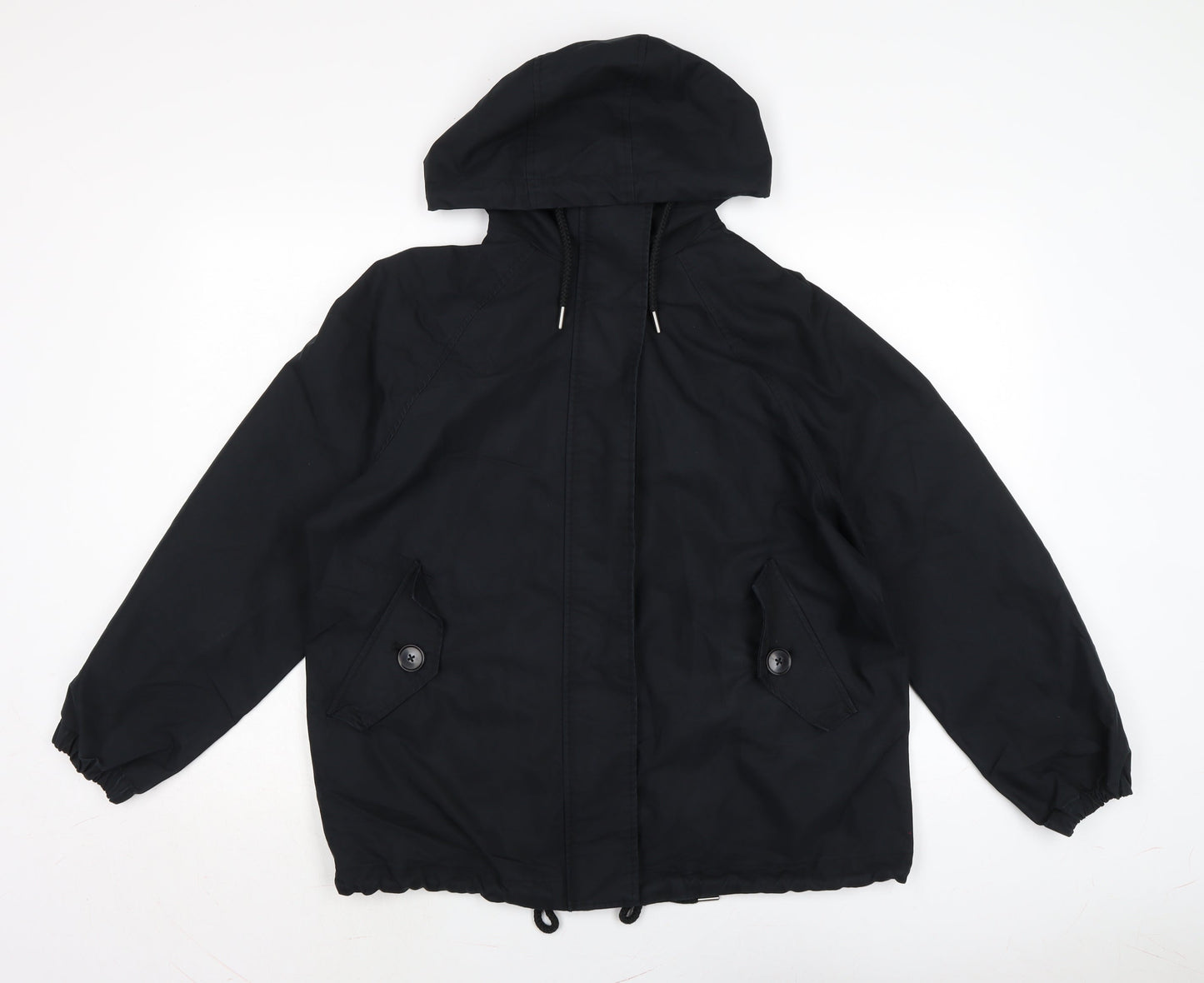Mens UK Size S Marks and Spencer Black Anorak Coat