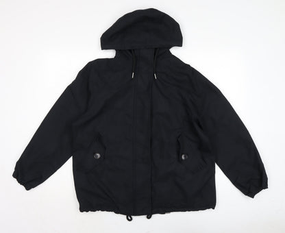 Mens UK Size S Marks and Spencer Black Anorak Coat