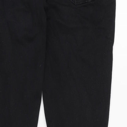 Mens UK Size 34 in Denim & Co. Regular Fit Skinny Black Jeans
